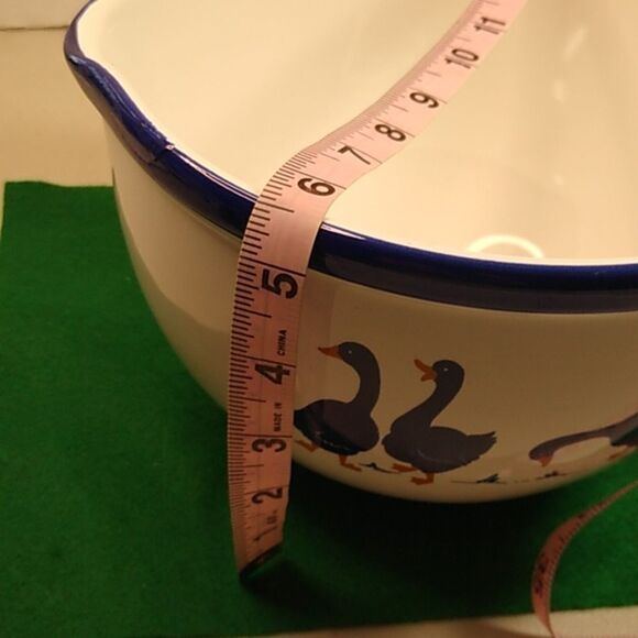 Vintage Rosenthal Netter Cobalt Blue Art Pottery Kitchen Ceramic Pour Bowl - Picture 6 of 7